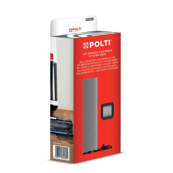 POLTI RollySteam tartozékkészlet – 1 forgókefe és 1 HEPA-szűrő