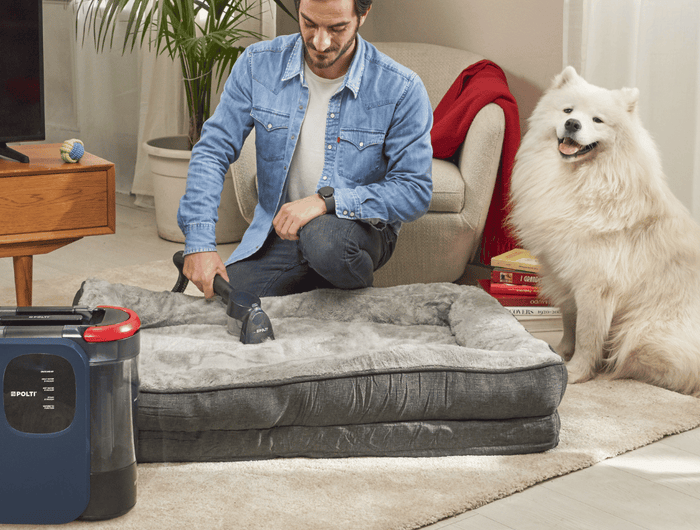 <h2><strong>Polti parni čistač mrlja StainOver Pet SC40</strong><br/></h2><h4><br/>Parni čistač i uklanjanje mrlja za domove s kućnim ljubimcima, koji učinkovito uklanja mrlje, dlake i neugodne mirise bez deterdženata. S 4 funkcije u 1, posebnom PET četkom i uklanjanjem do 99,999 % bakterija, idealan je za tekstil, tepihe i unutrašnjost automobila.</h4>
